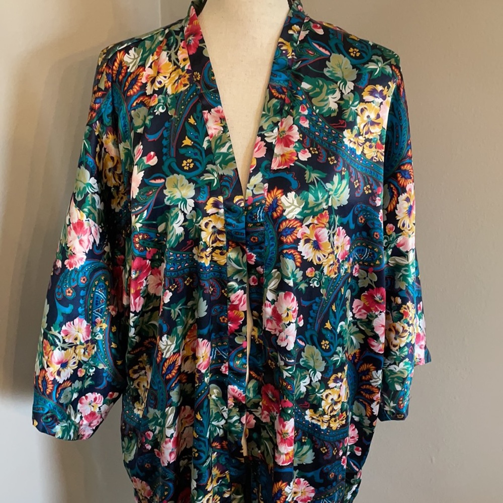 Victoria's Secret kimono wrap dress vintage boho - Picture 2 of 10